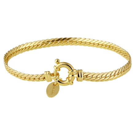 Armband Visgraat 4,4 Mm 19 Cm Met Groot Springslot