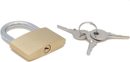 Hangslot - 39.4 mm - Drie sleutels