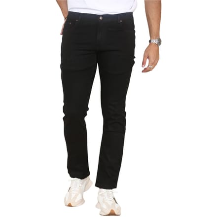 MYT Herenjeans met rechte pijpen, hyperstretch denim in zwart