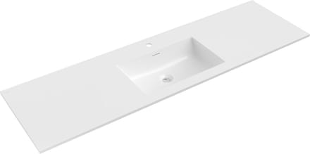 Mexen Otis ingebouwde wastafel 161 x 46,5 cm, glanzend wit - 25181600