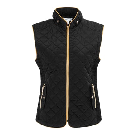 Miso Dames/Dames Gewatteerd Gilet (Zwart)