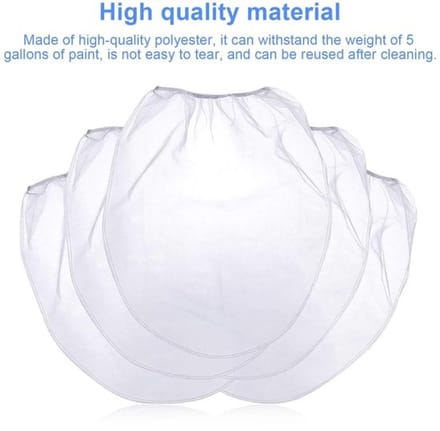 Allecto - 5 gallon filterzak - verfzeefzak - herbruikbaar - witte