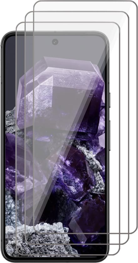 Screenprotector geschikt voor Google Pixel 8 - 3x Glas Screen Protector