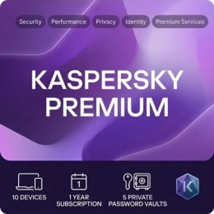 Kaspersky Premium 2026 | 10 Apparaten | 1 Jaar | UK | Opvolger van Kaspersky Total Security