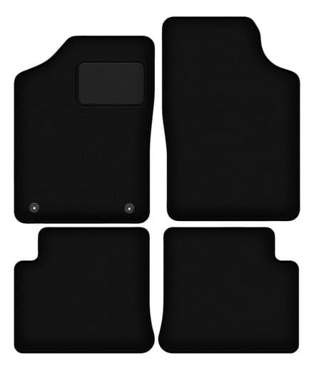 Zwarte veloursmatten voor: Citroen ZX hatchback (1991-1998)