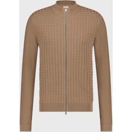Blue Industry Structuur gebreid rits vest |