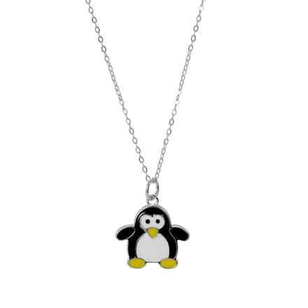 Orphelia ZH-7455 - Ketting + Hanger Pinguin - Zilver 925 - 42 cm