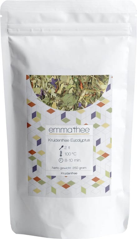 Kruidenthee Eucalyptus 250 Gram - Losse Thee - Puur & Natuurlijk - Fris & Verkwikkend