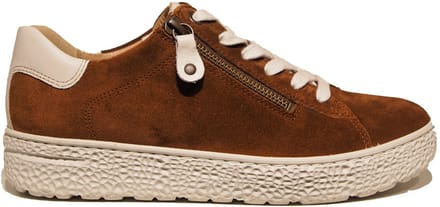 Hartjes 162.1401/31 53.32 Phil Sneakers Bruin Suede Dames Breedtemaat H - Bruin