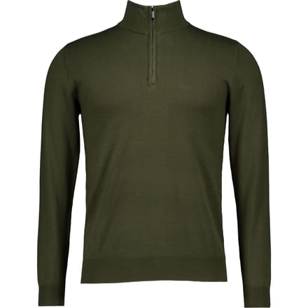 Defaut Paris Knitwear Half-zip Sweater Truien Donkergroen M606