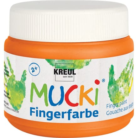 MUCKI Vingerverf, 150 ml - Oranje