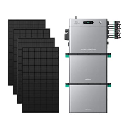 Zendure SolarFlow 2400 Pro - SolarFlow 2400 Pro (2.4 kWh) / 2*AB3000L (5.76 kWh) / 4*450W Bifacial Panel  (2340Wp Max)