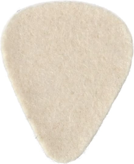 Jim Dunlop 8011 - Plectrums - Nick Lucas Felt - 3,2 mm - Zak 12 Stuks