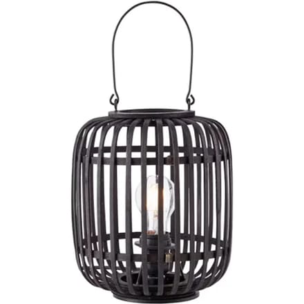 Brilliant Tafellamp Woodrow Bamboe Zwart E27