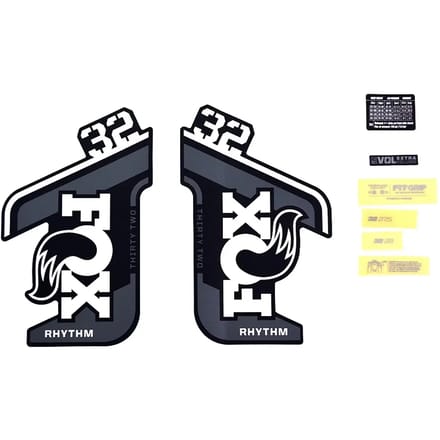 Decalset Fox 2021, 32, Rhythm, Logo, Rhythm Fork