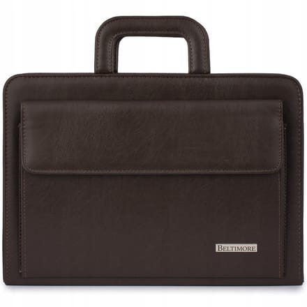 Leren Aktetas Organizer A4 voor Werk - Bruin Beltimore