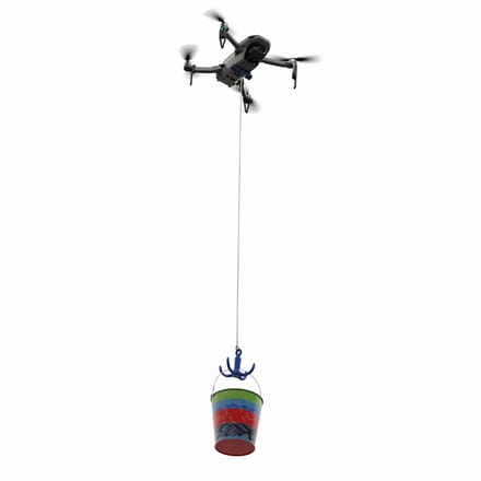 Payload Kit Geschikt voor DJI Mini 2 / Mini SE / Mavic Mini – Drone Cargo Drop Systeem – Landing Gear met Release Hook – Drone Transport Accessoire – Blauw