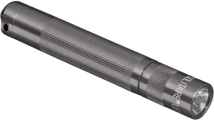 Kleine LED Zaklamp met Sleutelhangerlus - Krachtig & Compact - Titanium Grijs