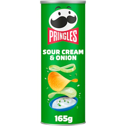 Chips Pringles sour cream onion 165gr