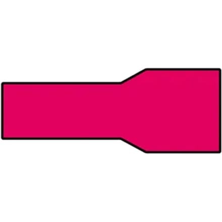 Carpoint Vlakstekerhuls 1541 Rood 6,3x0,8mm - 10 Stuks