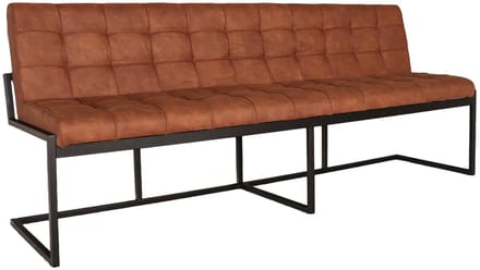Eetkamerbank 220cm Vito cognac microvezel eetbank