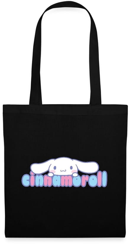 Cinnamoroll Gluurt Over De Letters Tas Van Stof Schoudertas