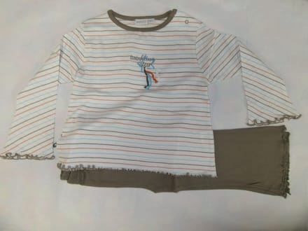 Wiplala - Pyjama - Katoen - Meisje - Streepje - Twinking star - 6 jaar  116
