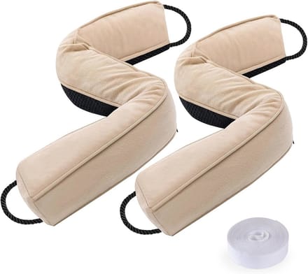 2 Pieces 95cm Weighted Door Draught Stopper with Glass Beads - Machine Washable and Soundproof