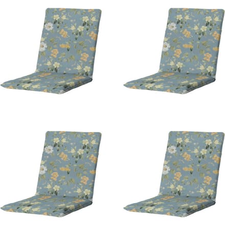 Madison - Stapelstoelkussen Julliete - Mulitkleur - 97x49x5cm - Set van 4