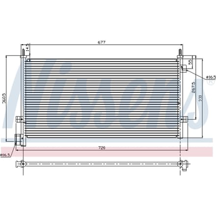 Condensator, airconditioning NISSENS 94578