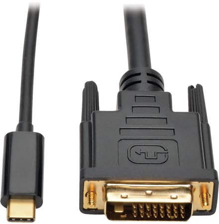 Tripp Lite U444-003-D video kabel adapter 0,9 m USB C DVI-D Zwart