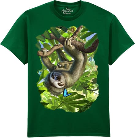 Luiaard Mama Sloth The Coloured House T-shirt M