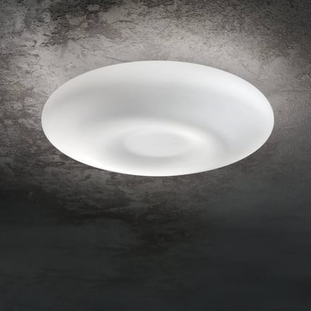 Wandlamp Ideal Lux Glory, opaal glas, Ø 60 cm