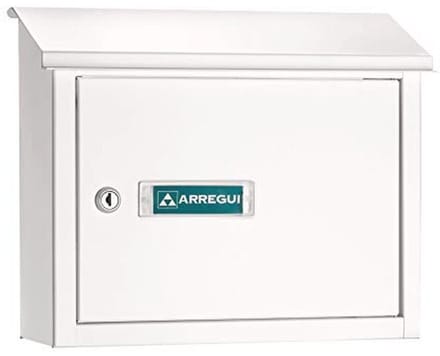 Aluminium doorwerpbrievenbus voor DIN A4 post, Wit