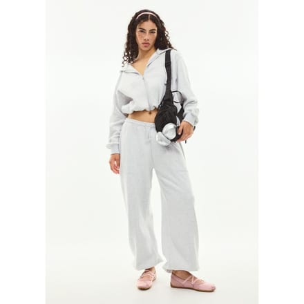 Stradivarius Barrel joggingbroek met stoppers  Grijs melange XL