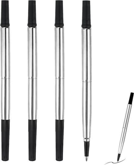 Solidchoice - Set van 4 Vervangpatronen voor Rollerbalpen