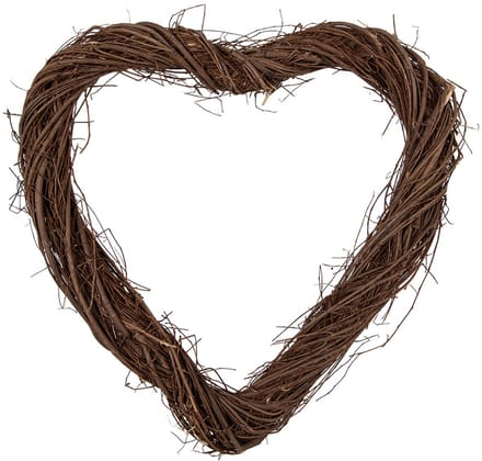 Clayre & Eef Krans 40x40x4 cm Bruin Rotan