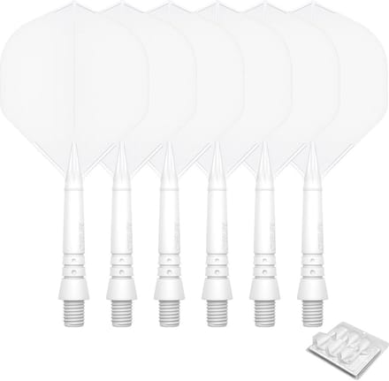 Dartpijlen Assortiment 2BA Shafts en Flights Wit