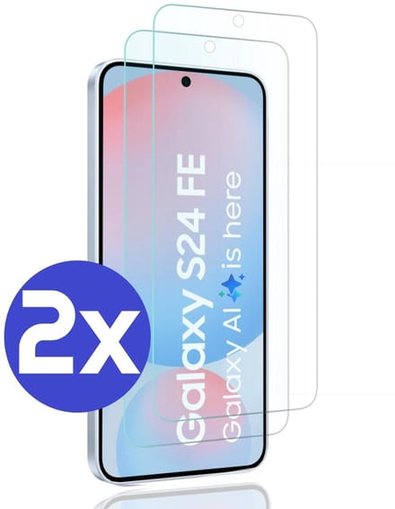 Premium Screenprotector Geschikt Voor Samsung S24FE (Fan Edition) - Gehard Glas - 2 Stuks