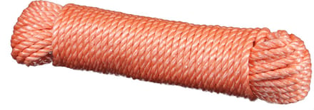 20 mtr - Touw PP - Oranje - 6mm - Geslagen Koord