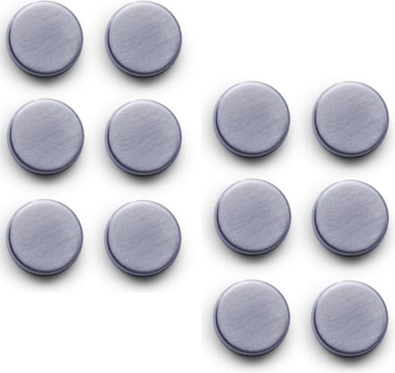 Zeller Magneten - 18x stuks - extra sterk - 2,7 cm - RVS - rond