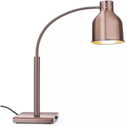 HENDI Warmtelamp flexibele arm - aluminium - warmhouden - 268x203x(H)660 mm - koper - buffet