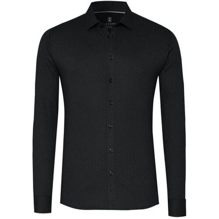 Desoto Overhemd Mini Stitches Pattern Zwart / male