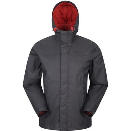 Mountain Warehouse Torrent Waterdichte Jas voor heren (Donkergrijs)