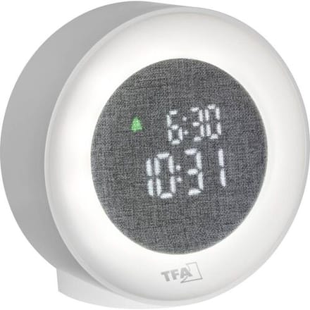 TFA Dostmann 60.2047.02 Daglichtwekker Kwarts Wit Alarmtijden 1 Sfeerverlichting