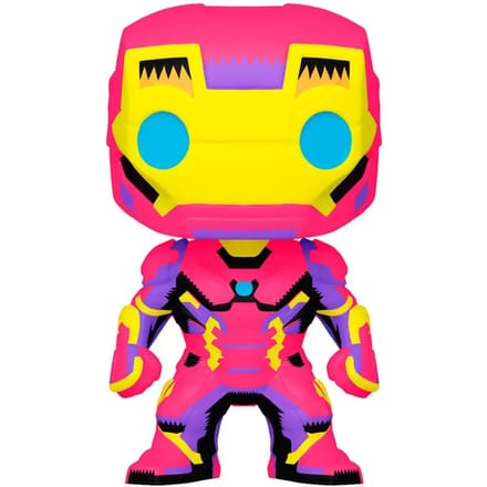 Funko Iron Man Verzamelfiguur Marvel POP! Black Light Iron Man 9 cm Multicolours