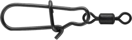 Spro Black Rolling Swivel & Fastlock-Snap (10 pcs) - Maat : 6