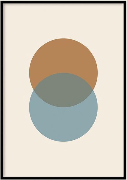 Poster Abstract Infinity - 50x70 cm - Abstract Poster - WALLLL