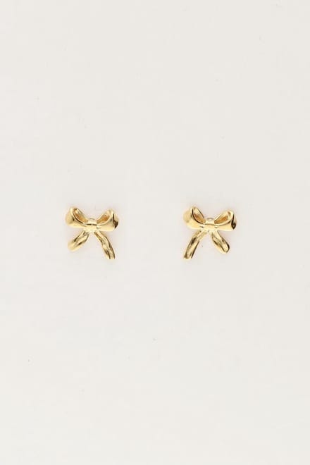 Kleine strikjes studs - My Jewellery Oorbellen