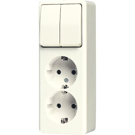 Jung Combinatie AP600-serie 2-weg stekkerdoos met beveiliging - 625A